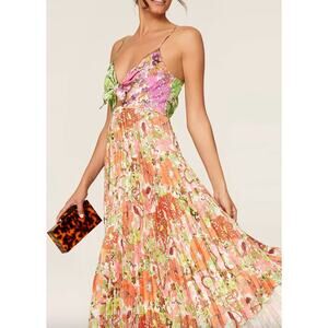 Delfi Quinn Floral Dress, Size Small $432 retail
